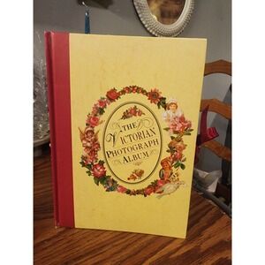 Vintage Victorian Photograph Album Scrapbook,‎ Ribbon Closure, Beautiful Pages